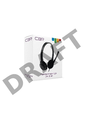 Гарнитура проводная, микрофон CBR CHP 313M