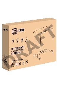 Стол для ноутбука Cactus VM-FDE101 столешница МДФ белый 80x60x123см (CS-FDE101WWT)