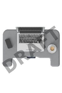 Стол для ноутбука Cactus VM-FDE101 столешница МДФ серый 80x60x123см (CS-FDE101WGY)