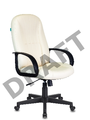 Кресло руководителя Бюрократ T-898/OR-10 молочный искусственная кожа