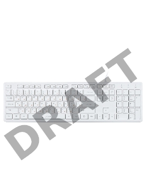 Клавиатура Oklick 500M белый USB slim Multimedia