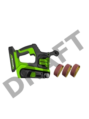 Шлифовальная машина GreenWorks G24BS, 24 В, без АКБ и ЗУ  ленточная аккумуляторная (3100607)