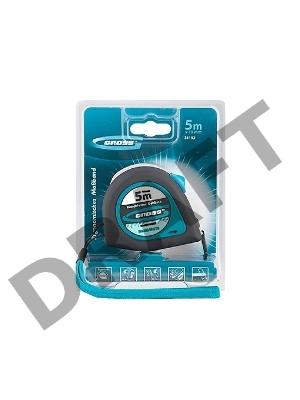 Рулетка GROSS 31102  ''ergonomisch'' 5м x 19мм магнитный обрезиненный зацеп