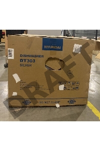 (Поврежденная упаковка, вмятина сверху) Посудомоечная машина Hyundai DT303 серебристый (компактная)