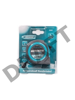 Рулетка GROSS 32561  komfortabel 5м х 19мм обрезиненный корпус