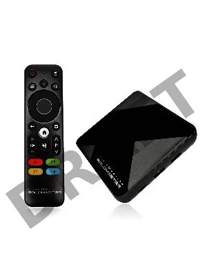 Приставка SMART TV GOLDMASTER I-925 4/32Gb, android TV, пульт IR+BT Voice, WiFi 6