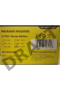 (Из ремонта, рабочий, гарантия 7 дней) Аккумулятор Nitecore System 21700 Li-Ion 5000mAh