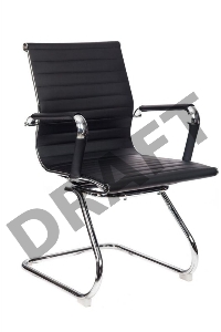 Кресло Бюрократ CH-883-LOW-V/BLACK низкая спинка черный искусственная кожа (в коробке 2 шт, цена за 1 шт)