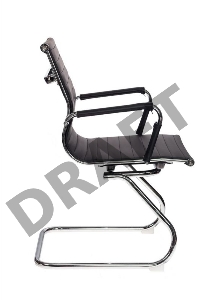 Кресло Бюрократ CH-883-LOW-V/BLACK низкая спинка черный искусственная кожа (в коробке 2 шт, цена за 1 шт)