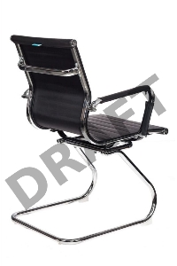 Кресло Бюрократ CH-883-LOW-V/BLACK низкая спинка черный искусственная кожа (в коробке 2 шт, цена за 1 шт)