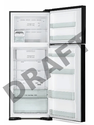 Холодильник Hitachi R-VG540PUC7 GBK черное стекло (двухкамерный)