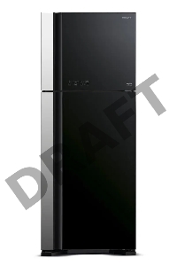 Холодильник Hitachi R-VG540PUC7 GBK черное стекло (двухкамерный)