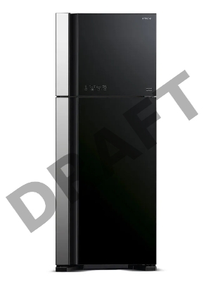 Холодильник Hitachi R-VG540PUC7 GBK черное стекло (двухкамерный)