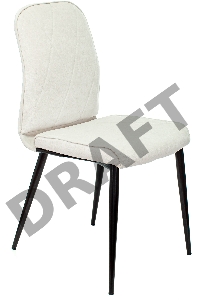 Стул для кухни Бюрократ KF-3_2 комплект 2шт молочный Velvet 20 металл черный на ножках (KF-3/VELV20_2)