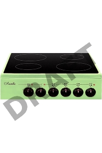 Плита Электрическая Лысьва EF4002MK00 зеленый (без крышки)