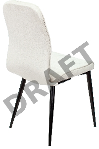 Стул для кухни Бюрократ KF-3_2 комплект 2шт молочный Velvet 20 металл черный на ножках (KF-3/VELV20_2)