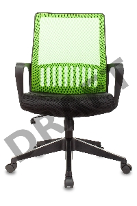 Кресло Бюрократ MC-201/SD/TW-11 спинка сетка салатовый TW-03A сиденье черный TW-11