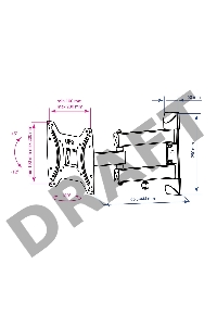 Кронштейн Kromax DIX-22 black для TV 15