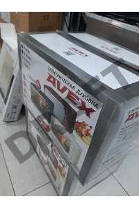 (Вскрытая упаковка, две вмятины на крыше) AVEX TR 350 YСL бежевый Мини-печьМощность (Вт): 1600, Объем духовки (л): 35, Подсветка: Да, Гриль: Да, Конвекция: Да