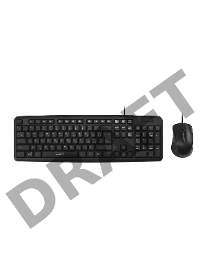 Комлект (клавиатура + мышь) CBR KB SET 710 проводной, USB, 104 клавиши, длина кабеля 1,8 м