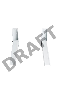 Кронштейн для СВЧ-печей Kromax MICRO-4 new white, max 20 кг, настенный, от стены 310 мм.