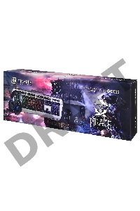 Комплект Оклик HS-HKM300G PIRATE (клавиатура, мышь, коврик для мыши, гарнитура) черный