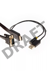 Кабель-переходник HDMI+audio+USB --> VGA_M/M 1,8м Telecom <TA675-1.8M>
