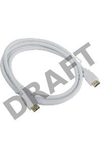 Кабель HDMI 19M/M ver 2.0, 1.8М, белый  Aopen <ACG711W-1.8M>     