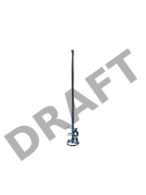 Миксер для красок и штукатурных смесей, 60 х 400 мм, оцинкованный, хвостовик SDS Plus// Denzel