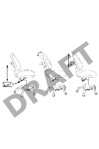 Кресло детское Бюрократ KD-4-F/TW-96-1 оранжевый TW-96-1 колеса оранжевый