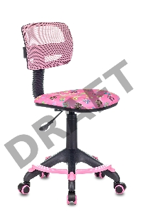 Кресло детское Бюрократ CH-299-F/PK/FLIPFLOP_P спинка сетка розовый сланцы колеса розовый