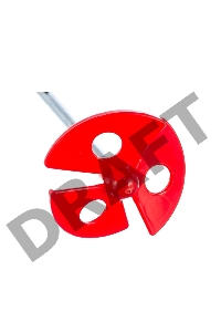 Миксер для красок, 60 х 6 х 350 мм, цилиндрический хвостовик// Denzel