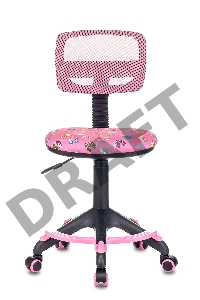 Кресло детское Бюрократ CH-299-F/PK/FLIPFLOP_P спинка сетка розовый сланцы колеса розовый