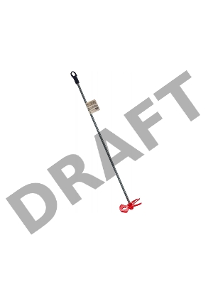 Миксер для красок, 60 х 6 х 350 мм, цилиндрический хвостовик// Denzel