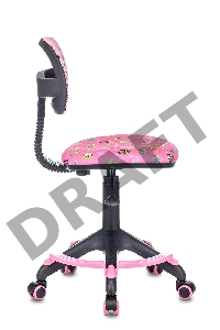 Кресло детское Бюрократ CH-299-F/PK/FLIPFLOP_P спинка сетка розовый сланцы колеса розовый