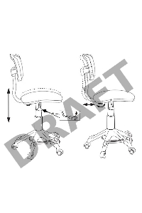 Кресло детское Бюрократ CH-299-F/PK/FLIPFLOP_P спинка сетка розовый сланцы колеса розовый