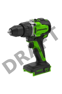 Дрель-шуруповерт аккумуляторная (3707507) GreenWorks GD24DD90, 24V, 90 Нм, бесщеточная, без АКБ и ЗУ