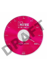 Диск CD-R Mirex 700 Mb, 52х, Maximum, Cake Box (50), (50/300)