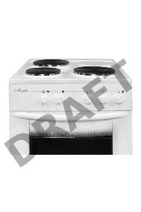 Плита Электрическая Лысьва ЭП 301  белая, без крышки