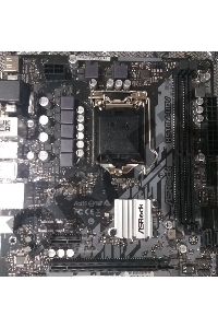 (Из ремонта, рабочая, гарантия 14 дней, не комплект, OEM)  Материнская плата Asrock H510M-HDV R2.0 Soc-1200 Intel H510 2xDDR4 mATX AC`97 8ch(7.1) GbLAN+VGA+DVI+HDMI