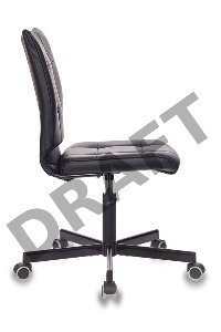 Кресло Бюрократ CH-330M/BLACK без подлокотников черный искусственная кожа крестовина металл
