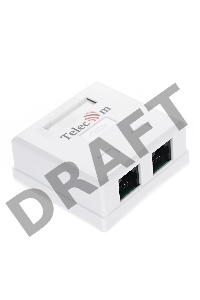 Розетка внешняя RJ-45 (UTP) 5E кат. двойная
