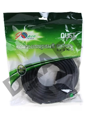 Кабель AOpen  HDMI 19M/M+2 фильтра 1.4V+3D/Ethernet AOpen <ACG511D-15M> 15m, позолоченные контакты