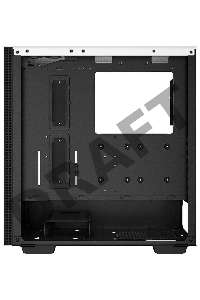 Корпус Deepcool CH510 WH без БП, боковое окно (закаленное стекло), 1x120мм вентилятор сзади, белый, ATX