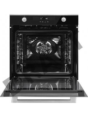 Духовой шкаф Электрический Weissgauff EOM 731 PDBX черный/нержавеющая сталь, встраиваемый