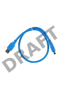 Кабель AM/AF USB3.0 0.5m VCOM удлинитель USB 3.0, VUS7065-0.5M