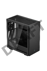 Корпус Deepcool CH510 без БП, боковое окно (закаленное стекло), 1x120мм вентилятор сзади, черный, ATX