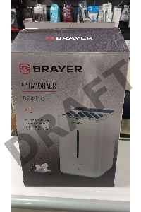 (Вскрытая упаковка, некомплект, нет поплавка) Увлажнитель воздуха BRAYER BR4910, 4л, 30м, ( 40-80%), регулировка интенсивности, гигростат.