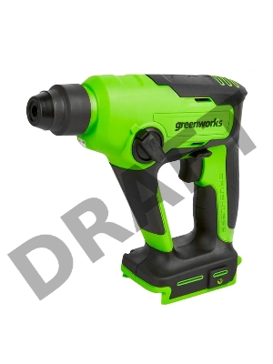 Перфоратор аккумуляторный бесщеточный без АКБ и ЗУ GreenWorks GD24SDS1 1,2 ДЖ, 24V (3803107)