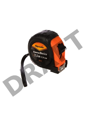 Рулетка Elastica, 7.5 м х 24 мм, обрезиненный корпус// Sparta